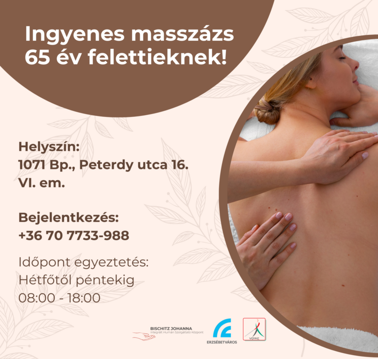 Ingyenes masszázs 65 év felettieknek