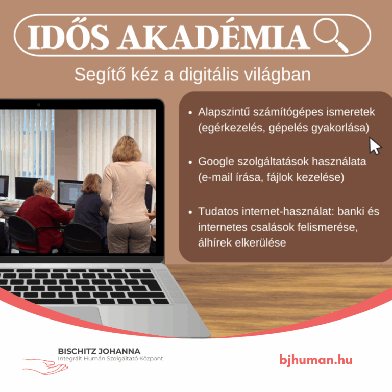 Idős Akadémia – Segítő kéz a digitális világban